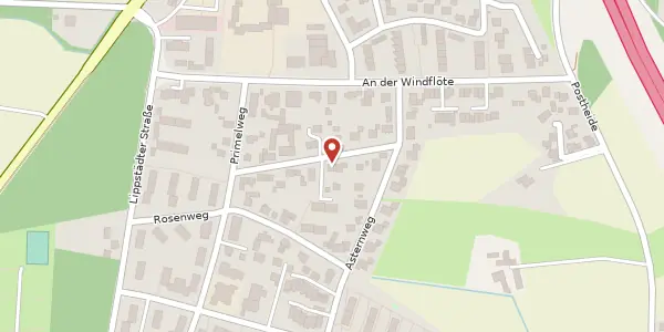 Karte der Umgebung von Lupinenweg 12, 33659 Bielefeld