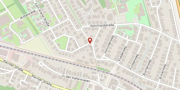 Karte der Umgebung von Kastanienweg 8, 55299 Nackenheim