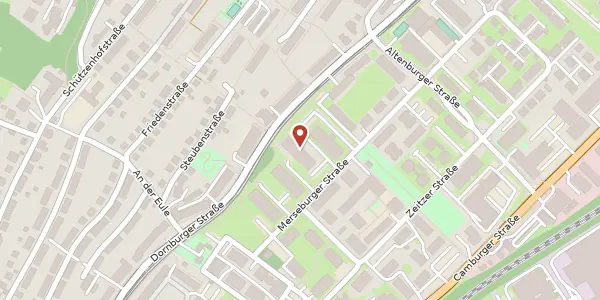 Karte der Umgebung von Merseburger Straße 15 A, 07743 Jena