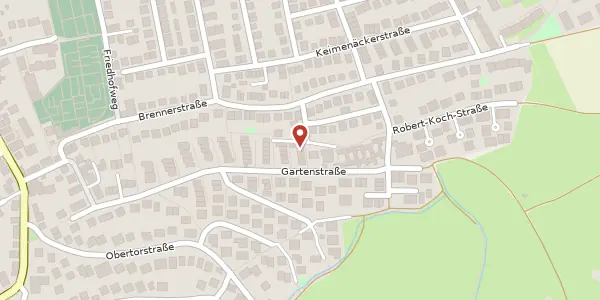 Karte der Umgebung von Gartenstraße 79/4, 70839 Gerlingen