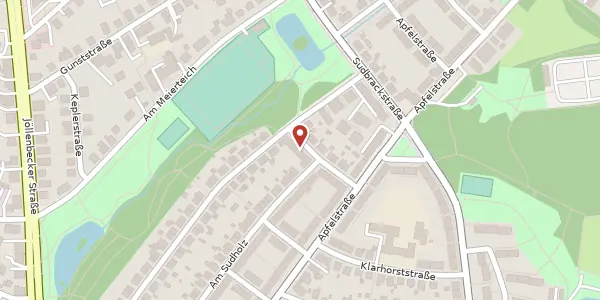 Karte der Umgebung von Am Rottland 9, 33613 Bielefeld