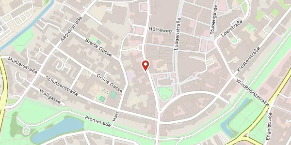 Karte der Umgebung von Königsstr. 43 a, 48143 Münster