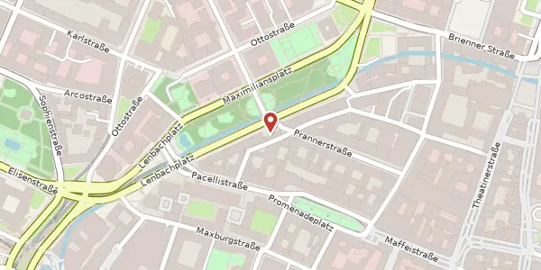 Karte der Umgebung von Maximiliansplatz 18, 80333 München