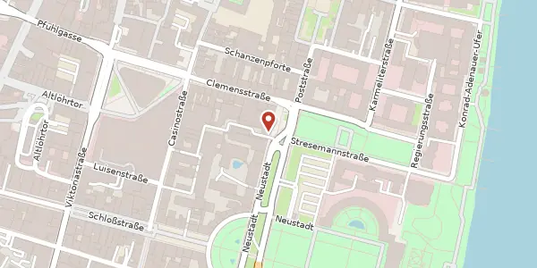 Karte der Umgebung von Deinhardplatz 3, 56068 Koblenz