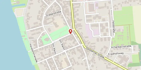 Karte der Umgebung von Albrechtstraße 1, 14669 Ketzin/ Havel