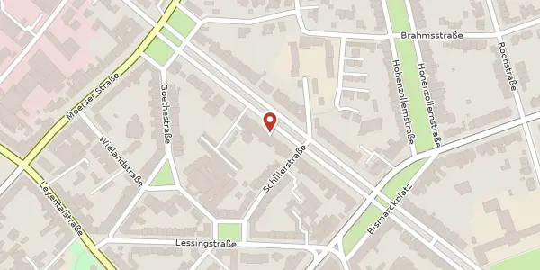 Karte der Umgebung von Bismarckstr. 82, 47799 Krefeld