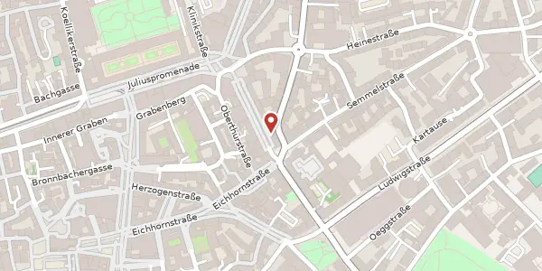 Karte der Umgebung von Theaterstr. 11, 97070 Würzburg