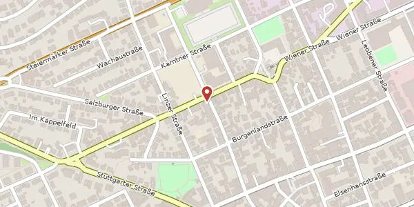 Karte der Umgebung von Klagenfurter Straße 59, 70469 Stuttgart