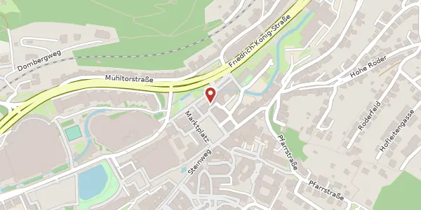 Karte der Umgebung von Marktplatz 6, 98527 Suhl