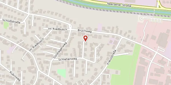 Karte der Umgebung von Hagebuttenweg 8, 41564 Kaarst