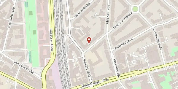 Karte der Umgebung von Schumannstr. 4, 40237 Düsseldorf