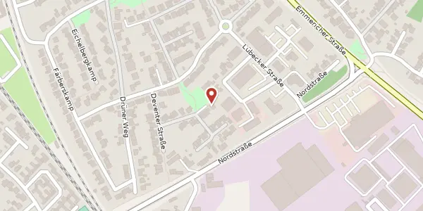Karte der Umgebung von Rostocker Straße 17, 46485 Wesel
