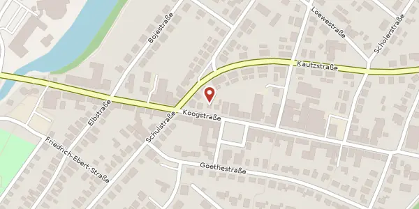 Karte der Umgebung von Koogstraße 49, 25541 Brunsbüttel