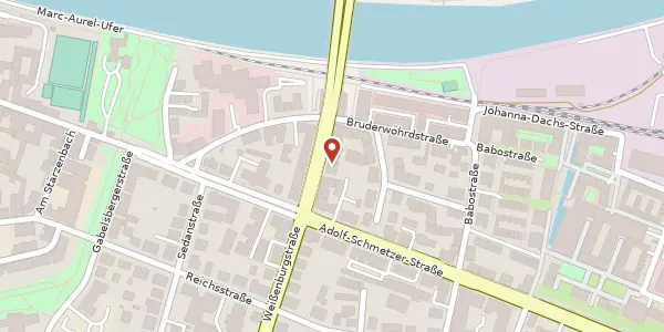 Karte der Umgebung von Weißenburgstr. 3, 93055 Regensburg