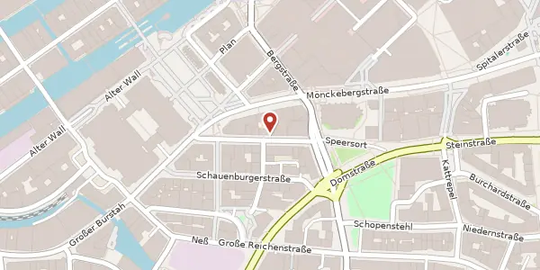 Karte der Umgebung von Rathausstraße 7, 20095 Hamburg