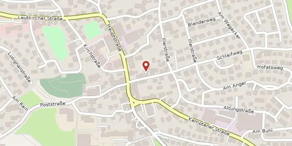 Karte der Umgebung von Schmiedstr. 5, 87452 Altusried