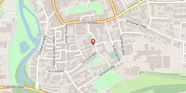 Karte der Umgebung von Schloßplatz 4, 74564 Crailsheim