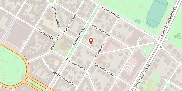 Karte der Umgebung von Erzbergerstraße 5, 68165 Mannheim