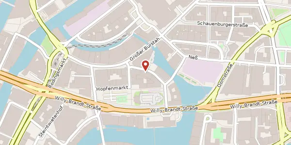 Karte der Umgebung von Bohnenstraße 4, 20457 Hamburg