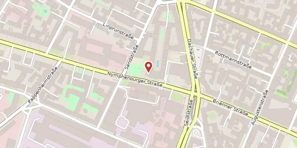 Karte der Umgebung von Nymphenburger Str. 12, 80335 München