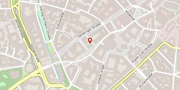 Karte der Umgebung von Oberanger 32, 80331 München