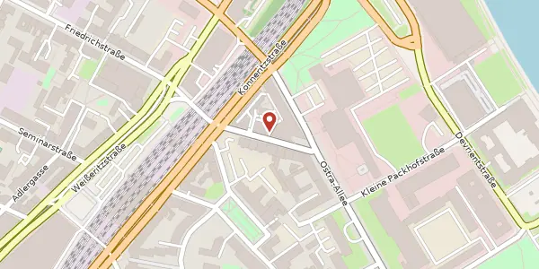 Karte der Umgebung von Maxstraße 6, 01067 Dresden