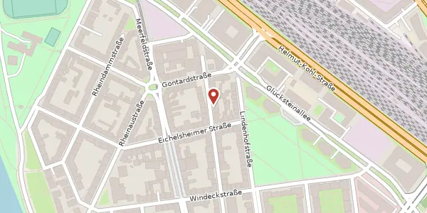 Karte der Umgebung von Bellenstr. 39, 68163 Mannheim