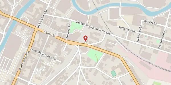 Karte der Umgebung von Schwarzenberger Straße 13, 08280 Aue
