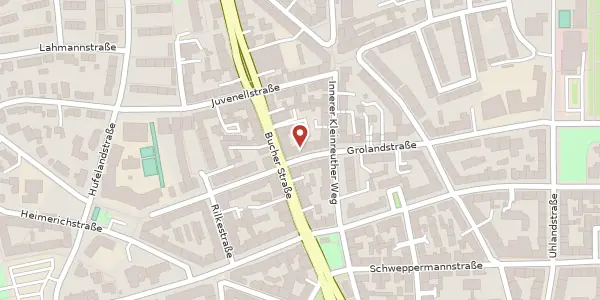 Karte der Umgebung von Kressenstr. 6, 90408 Nürnberg