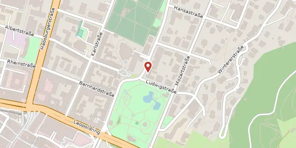 Karte der Umgebung von Stadtstraße 1, 79104 Freiburg im Breisgau
