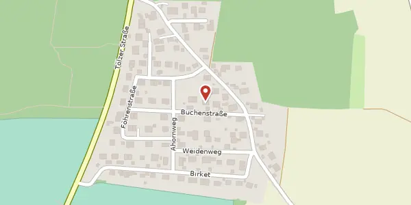 Karte der Umgebung von Buchenstraße 17, 82064 Straßlach-Dingharting