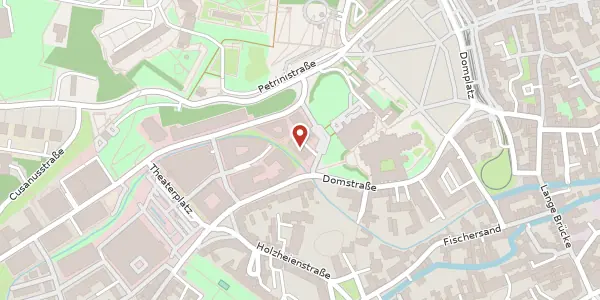 Karte der Umgebung von Peterstraße 3, 99084 Erfurt