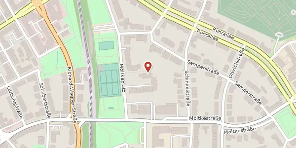 Karte der Umgebung von Moltkeplatz 41, 45138 Essen