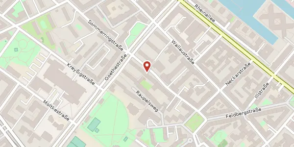 Karte der Umgebung von Sömmerringstraße 27, 55118 Mainz