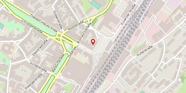 Karte der Umgebung von Bahnhofsplatz 8, 54292 Trier