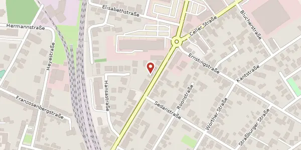 Karte der Umgebung von Verdener Landstraße 29, 31582 Nienburg (Weser)