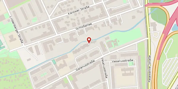 Karte der Umgebung von Galenusstraße 57 A, 13187 Berlin