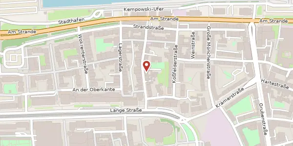 Karte der Umgebung von Burgwall 38, 18055 Rostock