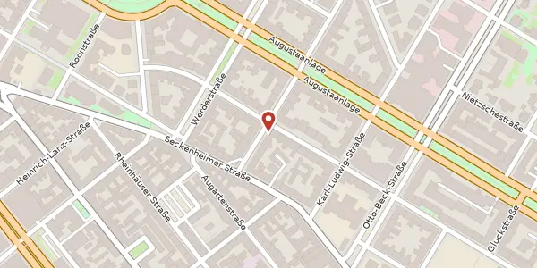 Karte der Umgebung von Mollstr. 12, 68165 Mannheim