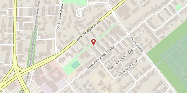 Karte der Umgebung von Swakopmunder Str. 26a, 47249 Duisburg
