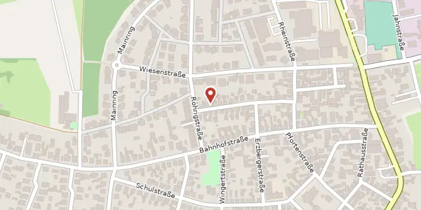 Karte der Umgebung von Niedergärtenstr. 23, 63533 Mainhausen