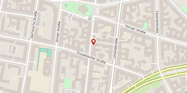 Karte der Umgebung von Pfalzburger Straße 72, 10719 Berlin