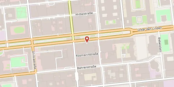 Karte der Umgebung von Unter den Linden 21, 10117 Berlin