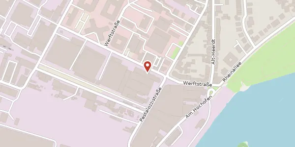 Karte der Umgebung von Werftstr. 16, 40549 Düsseldorf