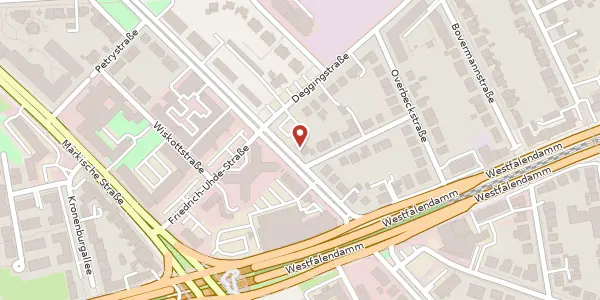 Karte der Umgebung von Karl-Marx-Str. 56, 44141 Dortmund