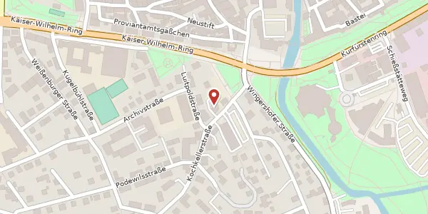 Karte der Umgebung von Kochkellerstraße 4, 92224 Amberg