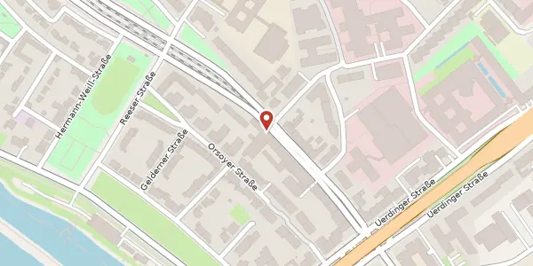 Karte der Umgebung von Kaiserswerther Str. 282, 40474 Düsseldorf