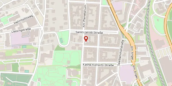 Karte der Umgebung von Am Planetarium 14, 07743 Jena