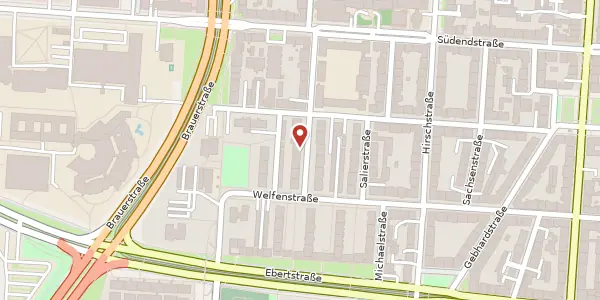 Karte der Umgebung von Frankenstraße 16, 76137 Karlsruhe