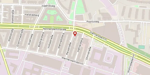 Karte der Umgebung von Reisstraße 20, 13629 Berlin